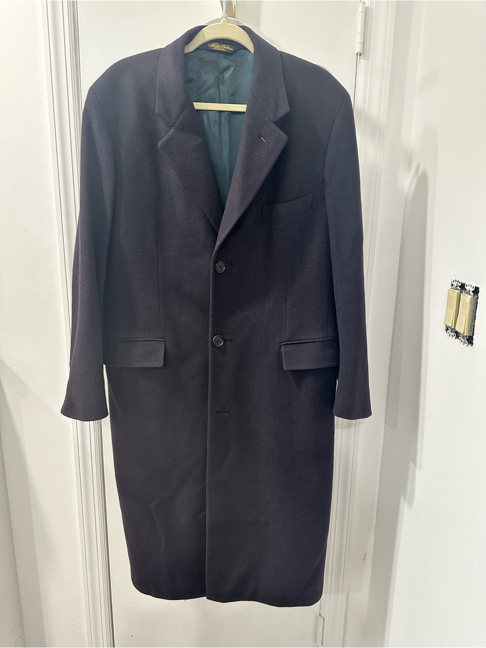 Brooks Brothers Men's Dark Navy Pea Coat